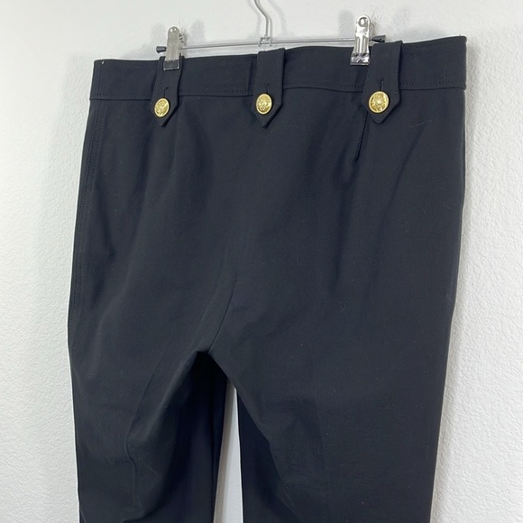 Derek Lam 10 Crosby Robertson‎ Crop Flare Pants Black size 16 - Picture 6 of 10